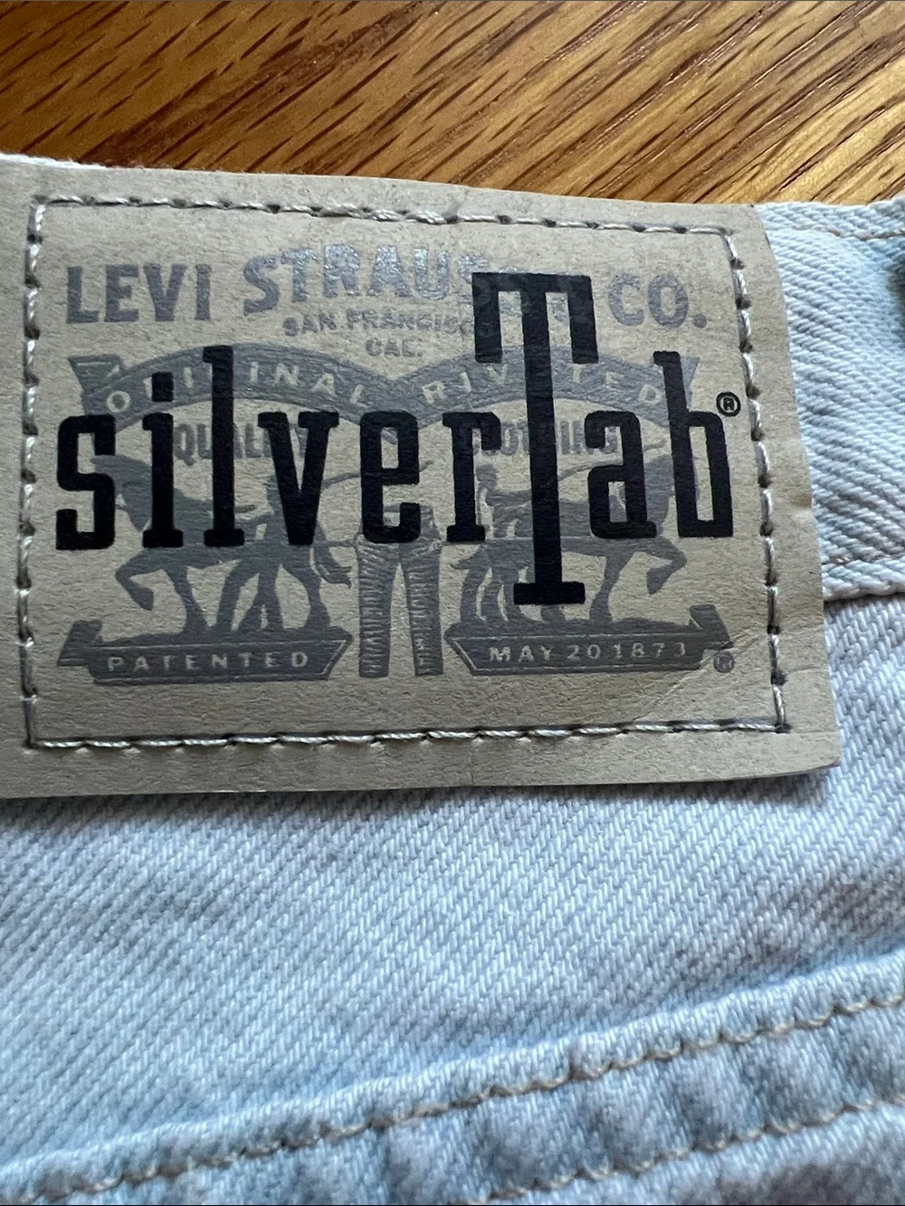 Levi's Pale Blue High-Rise Denim Shorts - Picture 5 of 8